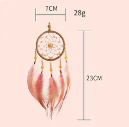 Dream Catcher Car Caring Pingente Acessório Interior para meninas espelho de penas pendente decoração de casa Lucky Car Ornament Girls