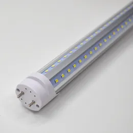 LED-rör 10st/parti 2ft 4ft 5ft 6ft 8ft 600mm 1200mm 1500mm AC85-265V T8 V Form varm vit/kall vit inomhusbelysning för vägglampkök