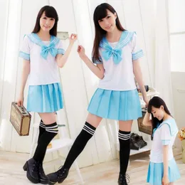 Kläder sätter Japan och Sydkorea Sailor Suit Costumes Anime COS Academic School Female Student Uniforms Japanska Uniform Clothing