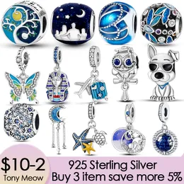 925 Silver Fit Pandora Charm 925 Bracelet Dreamcatcher Plane Hamsa Hand Travel charms set Pendant DIY Fine Beads Jewelry