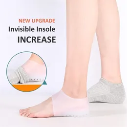 Silicone Invisible Height Increase Insole 15CM 25CM 35CM Lift Upgrade Soft Socks Shoes Pad for Men Women drop 220611