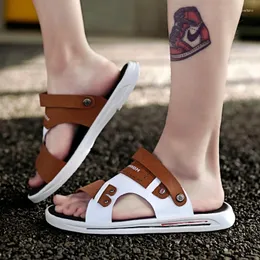 Sandálias sandalias transpiráveis ​​sandale homme cuir hombre piel homem couro genuíno para playa sandalia masculinasandals