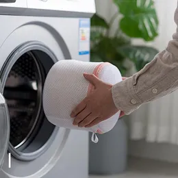 Makine Yıkanabilir iç çamaşırı kalınlaştırılmış yıkama koruma torbası sandviç örgü sütyen çamaşır çantaları