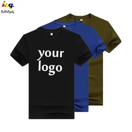 Dostosowywane Tshirt Projektowanie Zespół Nazwa Reklama Koszula Mężczyźni i kobiety swobodne krótkie koszulka 220609