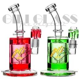 8.8 inches glycerin coil bong hookah freezable dab rig glass smoking water pipe shisha chilled lookah Smoking Accessories
