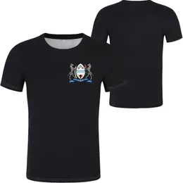 BOTSWANA T Shirt Po T-shirt Bw Nation Flag English College Nero Abbigliamento Stampa Jersey su misura gratuita Casual Short 220609