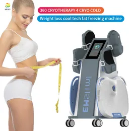 Icke invasiv kroppsskulptering av muskelstimulering Body Shaper Salon Instrument Ems 4 Handle Slim Emslim Machine