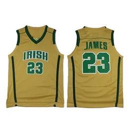 Nike IRISH 23 JAMES バスケットボールユニフォーム Vintage Lebron James Jersey Mens 2XL St Vincent St Mary