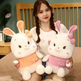 3580Cm Cartoon Animal Rabbit With Pockets Plush Toys Beautiful Dolls With Skirt Filled Soft Pillow For ldren Girlfriend Present J220729