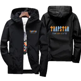 Jacket Letter Designer Print Trapstar Spring and Summer New Herr Street Windbreaker Hoodie dragkedja tunn sport fritid överdimensionerade kvinnor jacka