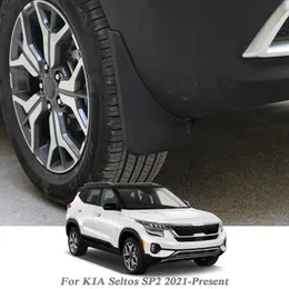 4PCS سيارة التصميم ABS الطين رفرف سبلاش حارس الطين الوقود خارجي ل KIA Seltos SP2 2021