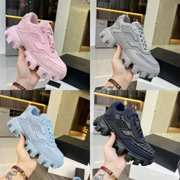 Prad Shoes Designer Casual Cloudbust Thunder Mens Women Sneakers Rubber Low Top Camouflage Capsule Series Color Matching Increase Platform Men Sneakers 35-45