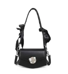 Bowknot Women's Shoulder Bag Fashion Simple Women's Small Square Bag Wind Oblique Cross Women's Bag 220615