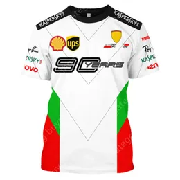 P7W9 2022 Equipe de corrida Fórmula 1 Camisetas curtas Novas vendas oficiais Motocross Red Men's Outdoor Clothing BG4U