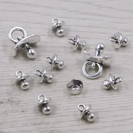 Charms Big 20sts små 60st Metal Alloy Baby Pacifier Nipple Daily Necessities Hängen för smycken som gör DIY Handgjorda hantverkscharmor