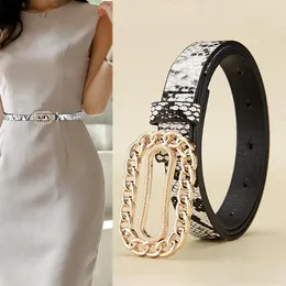 Cintos Malha Clássica Cinto Preto e Branco Moda Vestido Feminino Calças de Couro Versáteis Luxo DesignerCintos