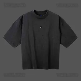 729S 729S mäns T-shirts Designer Kanyes Classic Wests T Shirt Three Party Joint Peace Dove Tryckt tvättvatten korta ärmar High Street Mens and Womens Yzys Tees