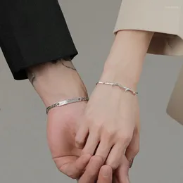 Link Chain 2022 FashionTitanium Couple Bracelet Unfading Anime Hip Hop Paillette Paired Lovers Man Valentine's Day Memorial Trum22