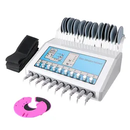 Professionell EMS -muskelstimulering med 24 kuddar Akupunktur Fettreduktion Body Slimming Electric EMS