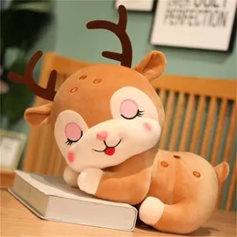 1pc 20CM Lovely Dream Fawn Plush Toy Soft Stuffed Cartoon Animal Deer Doll Sleep Pillow Birthday Gifts 220425