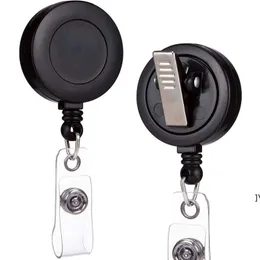 High Quality Retractable Ski Pass ID Card Badge Holder Key Chain Reels With Metal Clip RRE13513
