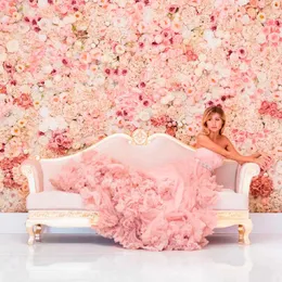 Dekorative Blumenkränze, 60 x 40 cm, künstlicher Hochzeitshintergrund, Blumenwand, Zuhause, Einkaufszentrum, Schaufenster, Pografie-Dekoration