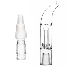 Osgree Accessorio per fumatori 3 in 1 Pipa ad acqua Bong Adattatore in vetro con vetro Hubble Bubbler femmina spesso 14 mm per Arizer Solo 2 Air 2 Max