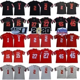 Thr Ohio State Buckeyes Justin Fields Jersey OSU 27 Eddie George 45 Archie Griffin＃15 Elliott 97 Nick Bosa Teague 150th Fiesta Bowl