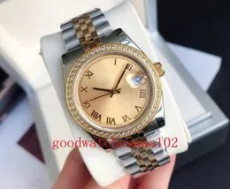 Super Quality Watch Unisex Automatic ETA 2183 Зеленый желтый черный диалл 41 мм 36 мм 126333 126231 126334 Браслет из нержавеющей стали Механические часы мужские наручные часы.