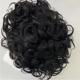 10a 19mm Loose Wave Mono Toupee Indian Remy Human Hair Replacement Black Color Mens Toupee For African Americans Fast Express Delivery