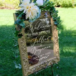 to Our Vinyl Decal Sticker for Mirror Decor Custom Welcome Wedding Signs A15019 220613