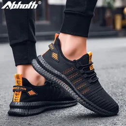 Abh Running Shoes NonSlip Breathable Mesh Lightweight Comfortable Air Sports Shoe Men Walking Leisure Zapatillas Sneakers 48 220606