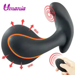 10 modalità vibratore anale telecomando wireless massaggiatore prostatico maschile plug gonfiabile espansione culo giocattoli sexy per uomo