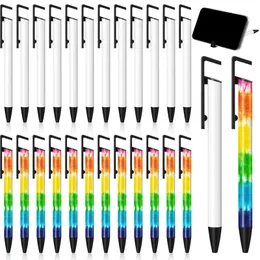 Blank white Sublimation Pens Heat Transfer Pen Sublimated Coat Aluminum Tube Body Full Printing Ballpoint Pen DIY Office Stationery study Supplies