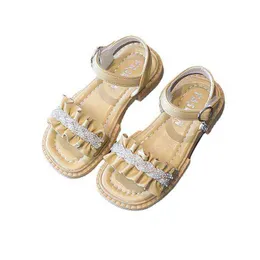 Girls Sandals Summer New Soft-soled Non-slip Princess Shoes Children's Baby Open-toed Girls Sandals Sandalias Para Nias Shoes G220418