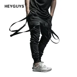 HEYGUYS Dry Herrenhose Tasche Ganzkörperansicht Männer HIPHOP Jogger Hosen Plus Size Hosen Männer Gürtel Frauen Streetwear 201128