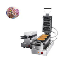 110V 220V Elektrikli Halkalı Şekilli Waffle Makinesi Yapışmaz Waffle Maker Sandviç Baker Demir Pan Makinesi