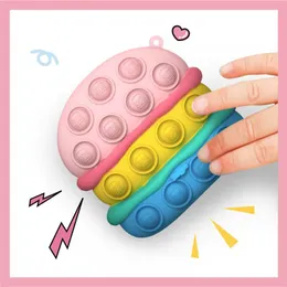 Fidget Toys Sensory красочный пинч -шарик пузырьт анти -стресс милые животные Aldult и дети декомпрессия игрушка