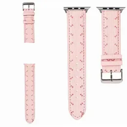 fashion G designer luxury letter watchbands Strap for apple 42mm 38mm 40mm 44mm 45mm iwatch 2 3 4 5 watch bands Leather Bracelet Stripes watchband