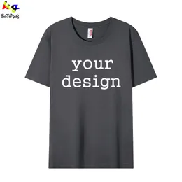 Summer Mens Cotton Tshirt personalização Design de homens e mulheres shortsleeeved tshirt imprimindo time de publicidade Top 220609
