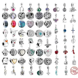 Otros 92 estilos para niños Flores Flores Pendientes Exquisitos Beads Fit Original Charms Bracelets Women Fine 925 Silver Jewelry Kenn22