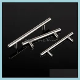 Handles Pls Door Hardware Building Supplies Home Garden T Type Cabinet Stainless Steel Cupboard Der Wardro Dhri3