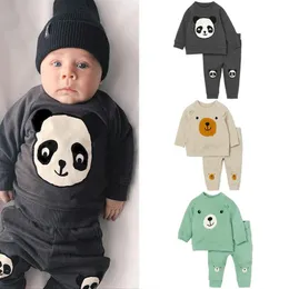 Комплекты одежды 2pcs Spring Baby Boy Set Set Cartoon Born Matdler Kids Lids Dlieve Tops Tops Tops Prant Clothing Clothing