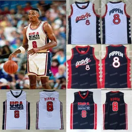 Ceomitness 8 Scottie Pippen 1992 1996 Team US US Games Dream Team Basketball Jerseys Jersey Size S-XXL