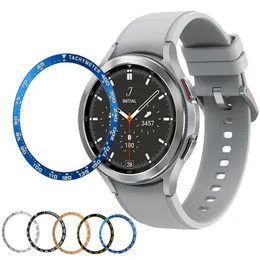 Samsung Galaxy Watch4 42mm 46mm Watchs3 S4 외부 엣지 커버 용 다이얼 스케일 속도 시간 시계 베젤 링 케이스