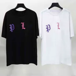 22sss Hip Hop Men Fashion Tirm Sirt Palms Letter Imprimir tshirt boneca de manga curta Tshirts solteiros tshirts femininos redondos de algodão algodão