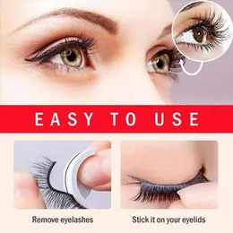 False Eyelashes Pre-glued Self-Adhesive With Crystal Box Set Waterproof Reusable No Glue Curly Thick Wispy Eye Lash MakeupFalse Harv22