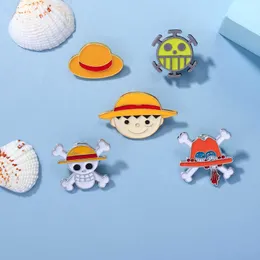 Pirate King Brooch Animation Odznaka z stopu krwi upamiętniającą Król of Navigation Cartoon Luffy Clothing Akcesoria