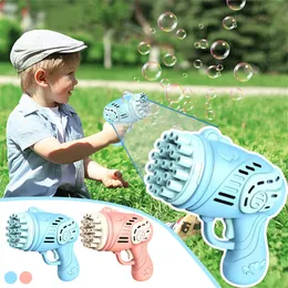 Summer Party Supplies 23Holes Automatic Gatling Bubble Guns For Kids Electric Rocket Launcher Wedding Bubble Machine