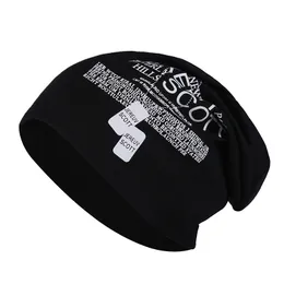 Erkekler için şapkalar Skullcap Beanie Hat Unisex Baskı Mektubu Sonbahar Kış Kapakları Açık Moda Hip-Hop Beanie Cap HCS117